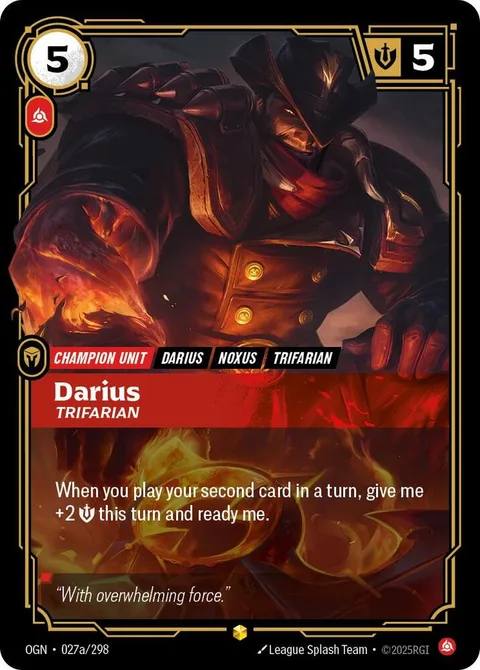 Darius, Trifarian (Alternate Art)
