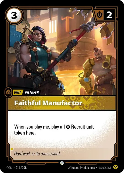 Faithful Manufactor card art