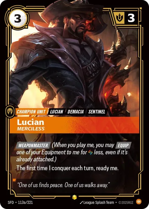 Lucian, Merciless (Alternate Art)