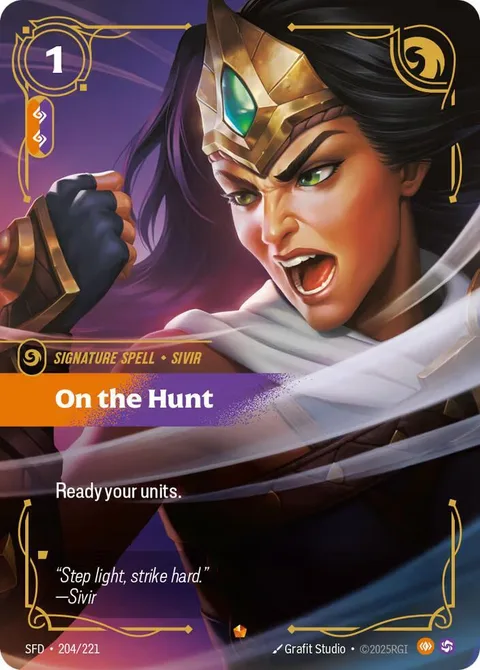 On the Hunt card art