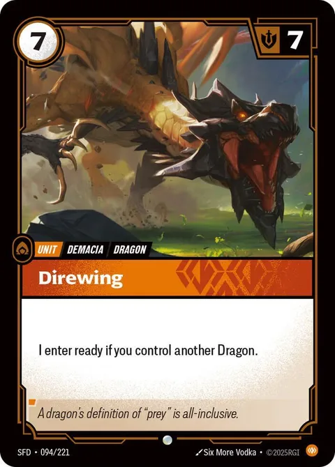 Direwing card art