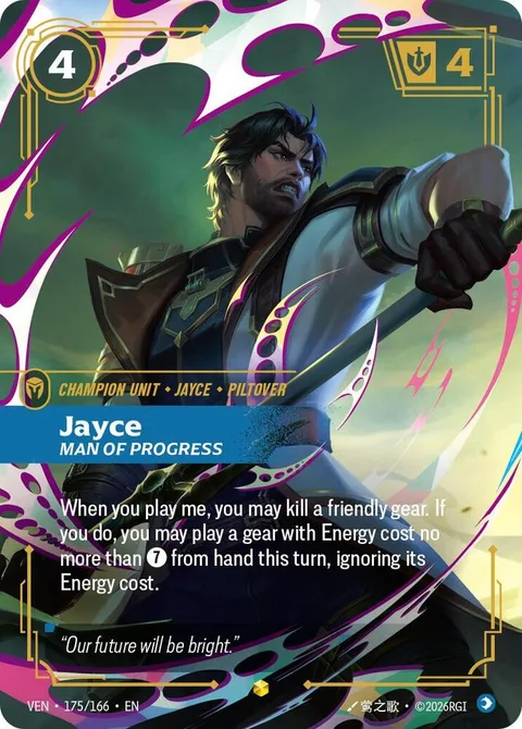 Jayce, Man of Progress (Overnumbered)