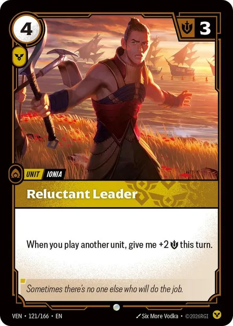 Reluctant Leader card art