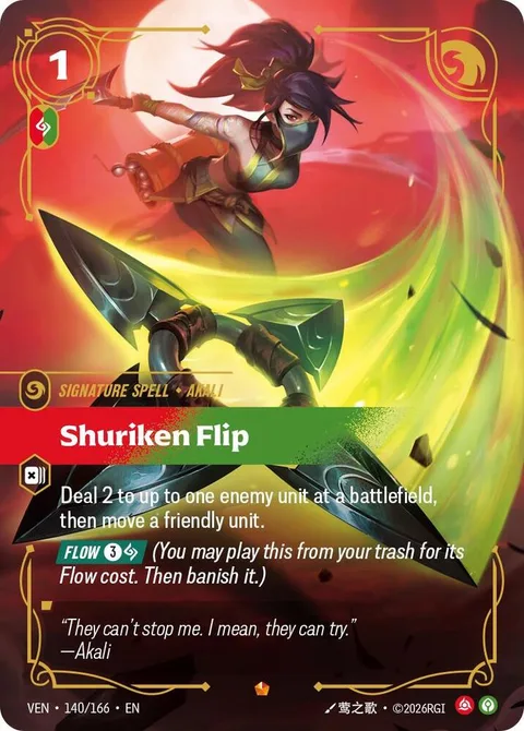 Shuriken Flip card art
