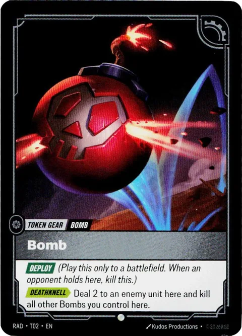 Bomb // Gold card art